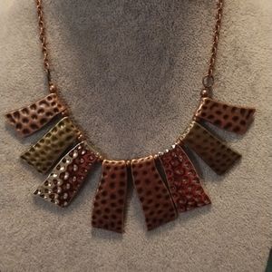 Necklace with complementary earrings